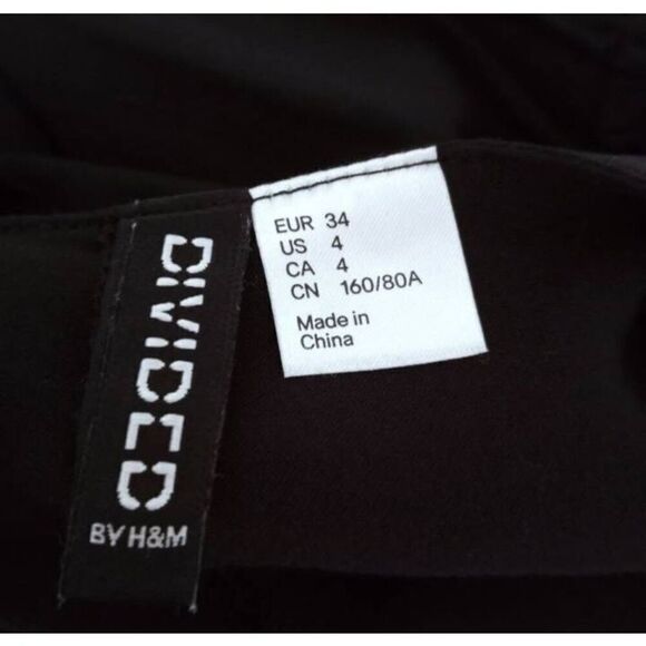 H&M BLACK DRESS SZ.4 EUC - Picture 6 of 7